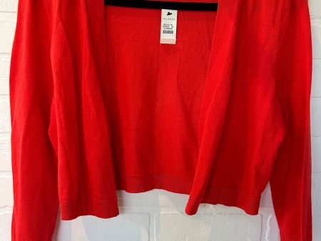 Sweater Cardigan By Talbots In Orange, Size: S Supply