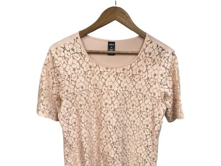 Top Short Sleeve By City Streets In Pink, Size: Mp Sale