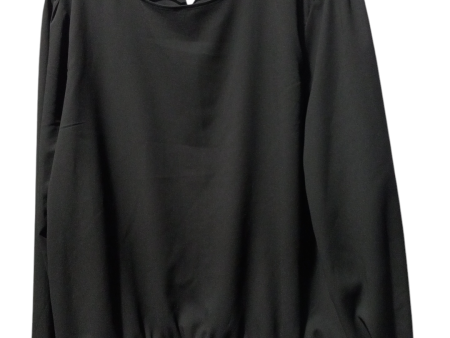 Blouse Long Sleeve By Zenana Outfitters In Black, Size: L For Cheap