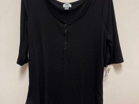 Top Short Sleeve By Old Navy In Black, Size: Xl Cheap