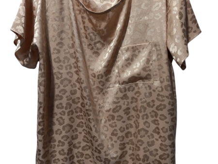 Blouse Short Sleeve By First Love In Animal Print, Size: L Online Hot Sale