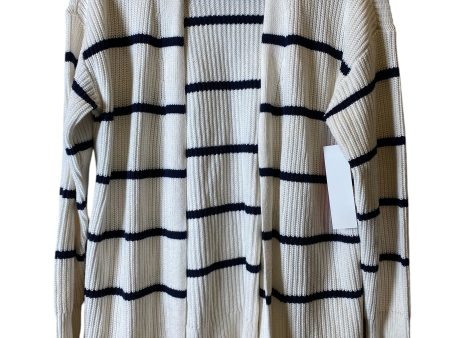 Cardigan By Loft In Striped Pattern, Size: M Sale