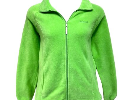 Full Zip Fleece Jacket By Columbia In Green, Size: XL on Sale