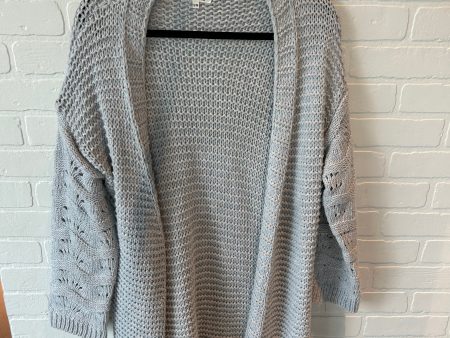 Sweater Cardigan By Miracle In Grey, Size: S Online Hot Sale