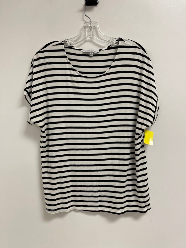 Top Short Sleeve Basic By Green Envelope In Striped Pattern, Size: Xl Online