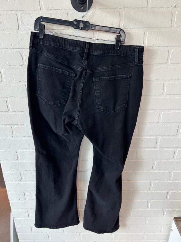 Jeans Flared By Old Navy In Black Denim, Size: 16 Online Hot Sale