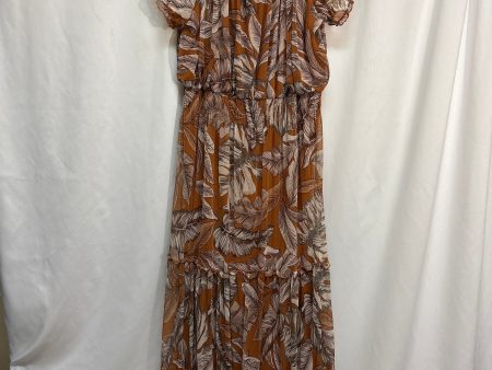 Dress Casual Maxi By Clothes Mentor In Brown, Size: 18 Cheap