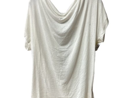 Top Short Sleeve By H For Halston In White, Size: M Discount