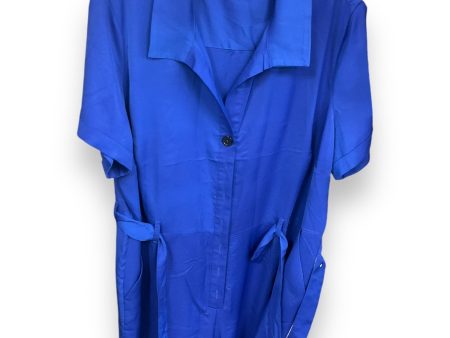 Jumpsuit By Clothes Mentor In Blue, Size: 3x Online now