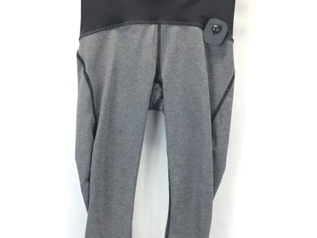 Athletic Capris By Lululemon In Black & Grey, Size: 4 Supply