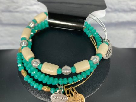 Bracelet Beaded By Alex And Ani, Size: 03 Piece Set Sale