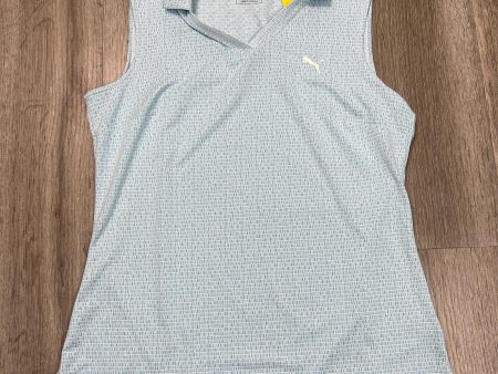 Athletic Tank Top By Puma In Blue, Size: M Online Sale