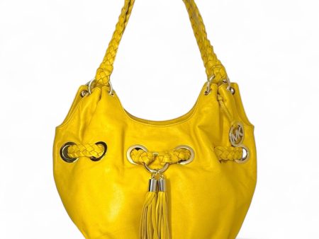 Braided Grommet Tassel Bucket Bag Designer By Michael Kors  Size: Medium on Sale