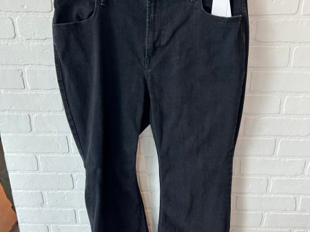 Jeans Flared By Old Navy In Black Denim, Size: 16 Online Hot Sale