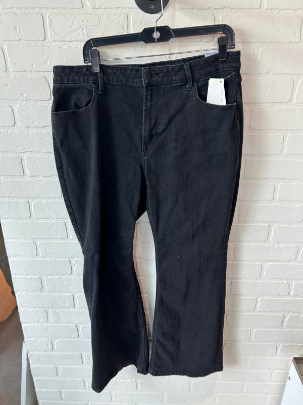 Jeans Flared By Old Navy In Black Denim, Size: 16 Online Hot Sale