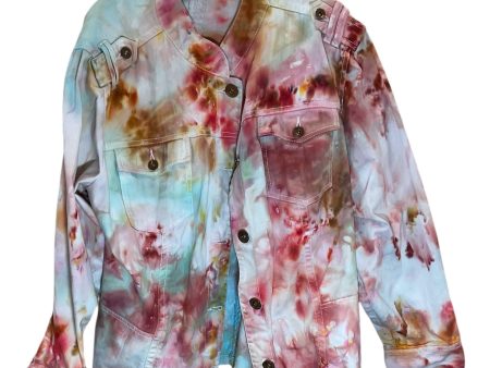 Jacket Denim By Denim 24 7 In Multi-colored, Size: 1x Hot on Sale