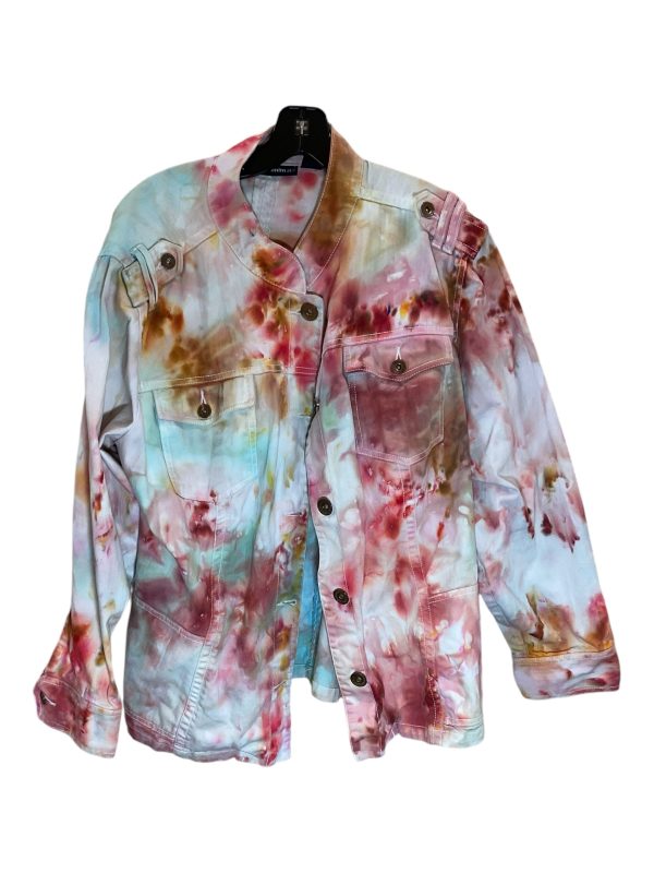 Jacket Denim By Denim 24 7 In Multi-colored, Size: 1x Hot on Sale