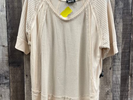 Top Short Sleeve By Blue B In Beige, Size: M For Discount