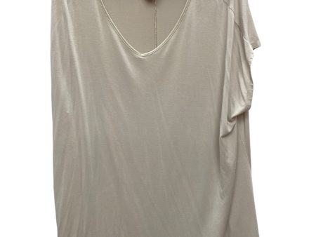 Top Short Sleeve Basic By H For Halston In Tan, Size: 2x Discount