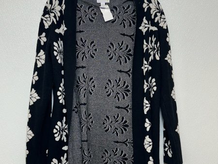 Cardigan By Charter Club In Black White, Size: L For Sale