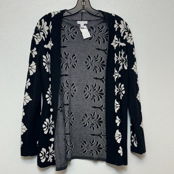 Cardigan By Charter Club In Black White, Size: L For Sale