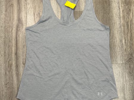 Athletic Tank Top By Under Armour In Grey, Size: L Hot on Sale