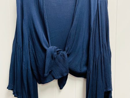 Cardigan By Elan In Navy, Size: Onesize on Sale