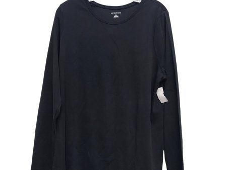 BLACK TOP LS by LANDS END Size:1X Online Hot Sale