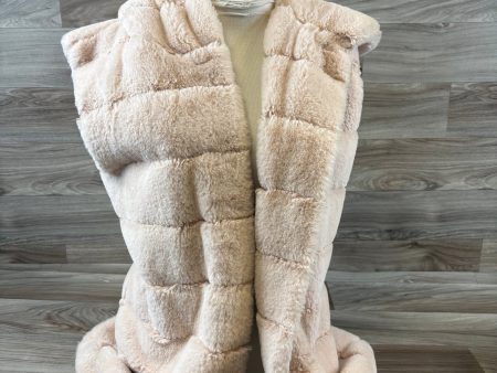 Vest Faux Fur & Sherpa By Bcbgeneration In Peach, Size: L For Discount