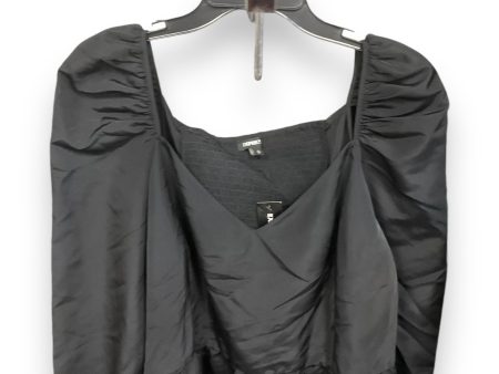 Top 2pc 3 4 Sleeve By Express In Black, Size: Xl Discount