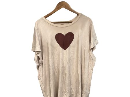 Top Short Sleeve By Torrid In Tan, Size: 3x Online