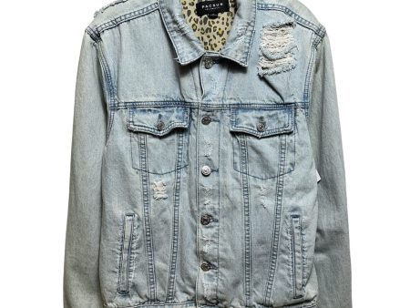 Classic Fit Destroyed Denim Jacket By Pacsun In Blue, Size: M For Cheap