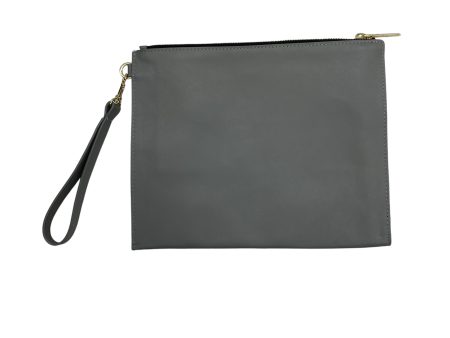 Wristlet Leather By Clothes Mentor In Grey, Size:Large Sale