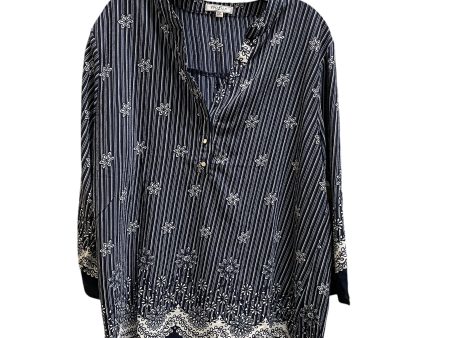 Top Short Sleeve By Clothes Mentor In Navy, Size: 2x Fashion