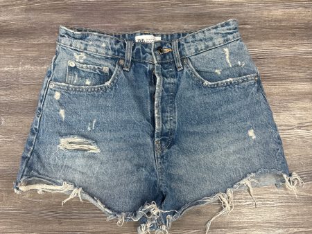 Shorts By Zara In Blue Denim, Size: 4 Online Hot Sale