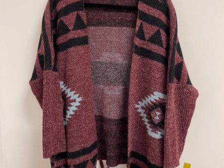 Cardigan By Clothes Mentor In Black & Red, Size: M For Discount