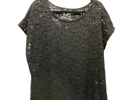 Top Short Sleeve By Chaus In Black, Size: L Online Hot Sale