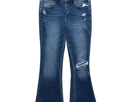 Jeans Flared By Flying Monkey In Blue Denim, Size:6 Hot on Sale