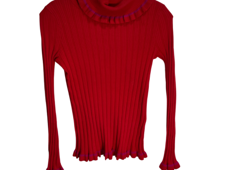 Sweater Designer By Kate Spade In Red, Size: Xs Cheap