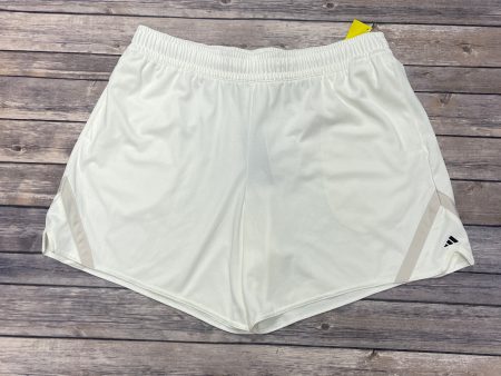 Athletic Shorts By Adidas In Cream, Size: Xl Cheap