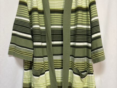 Sweater Cardigan By Isaac Mizrahi Live Qvc In Green, Size: L Online