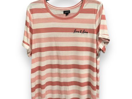 Top Short Sleeve By Torrid In Striped Pattern, Size: 2x Fashion