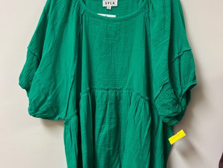 Top Short Sleeve By Clothes Mentor In Green, Size: 1x on Sale