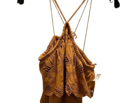 Top Sleeveless By Anthropologie In Brown, Size: S Online now