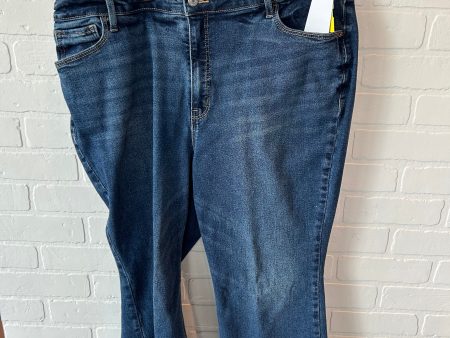 Jeans Flared By Old Navy In Blue Denim, Size: 16 Online Sale