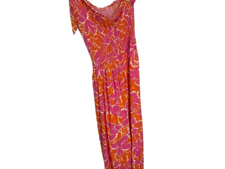 Dress Casual Maxi By Japna In Orange & Pink, Size: M Online Hot Sale