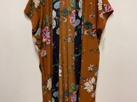 Kimono By Clothes Mentor In Brown, Size: Osfm Sale