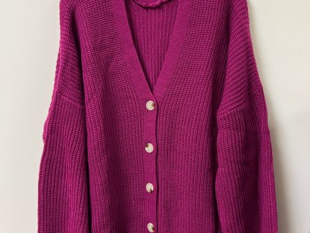 Cardigan By Andree By Unit In Purple, Size: 1x For Cheap