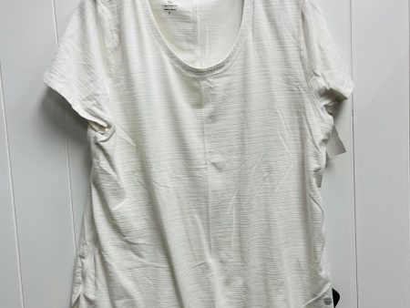 Top Short Sleeve By Talbots In White, Size: Xl Online Hot Sale