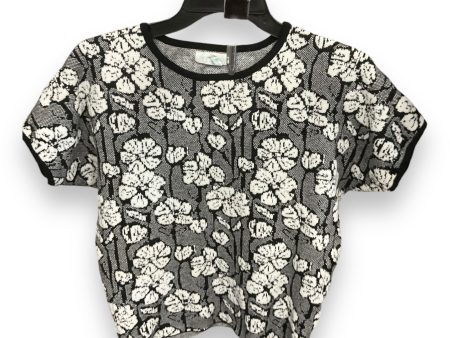 Sweater Short Sleeve By Cynthia Rowley In Black & White, Size: Xs Supply